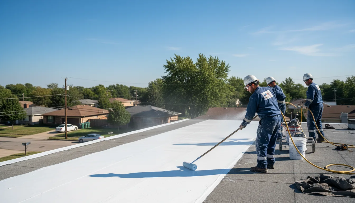 Commercial roof coating in Kenilworth, IL near me